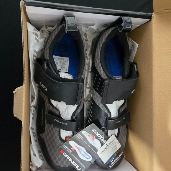 NEW Louis Garneau Tri X-Lite XZ Men’s Triathlon Cycling Shoes – Size 9 (With Box - Picture 1 of 7